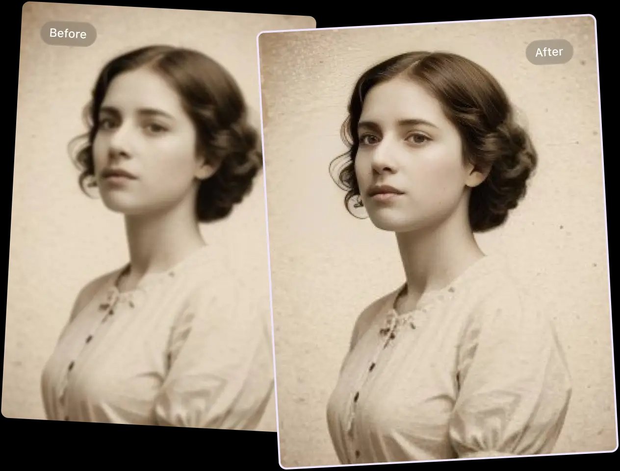 retouch old portrait